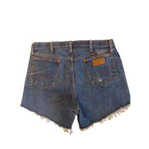 Wrangler Women's Size 36x36 High Rise Festival Denim Jean Shorts Vintage
